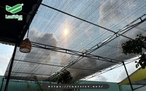 Lưới che nắng được ứng dụng phổ biến trong đời sống