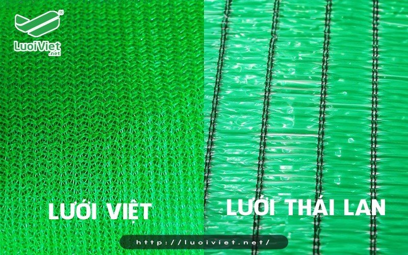 So sánh lưới che nắng Việt Nam và lưới nhập khẩu Thái Lan