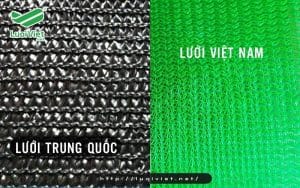 So sánh lưới che nắng Việt Nam và Trung Quốc